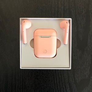APPLE IPhone X XR 8 7 6 Plus AIRPODS EARPODS Pink